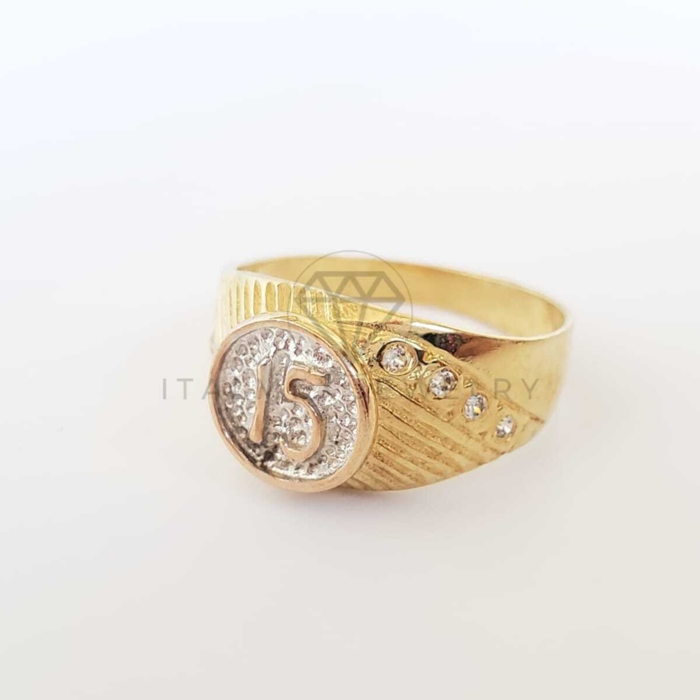 18k Gold 15 Years CZ Ring Size | Oro Laminado 18K
